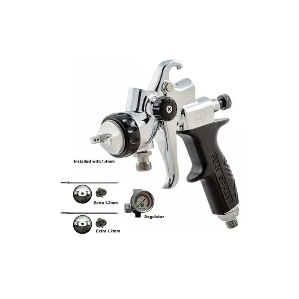 Fuji Spray LX-20 Pressure – 1.4mm – No Cup + Kit [Extra 1.2mm, 1.7mm] 6260P-LX-N-14K