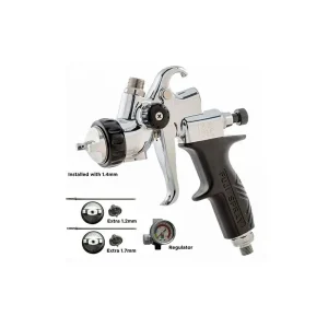 Fuji Spray LX-20 Gravity – 1.4mm – No Cup + Kit [Extra 1.2mm, 1.7mm] 6265G-LX-N-14K