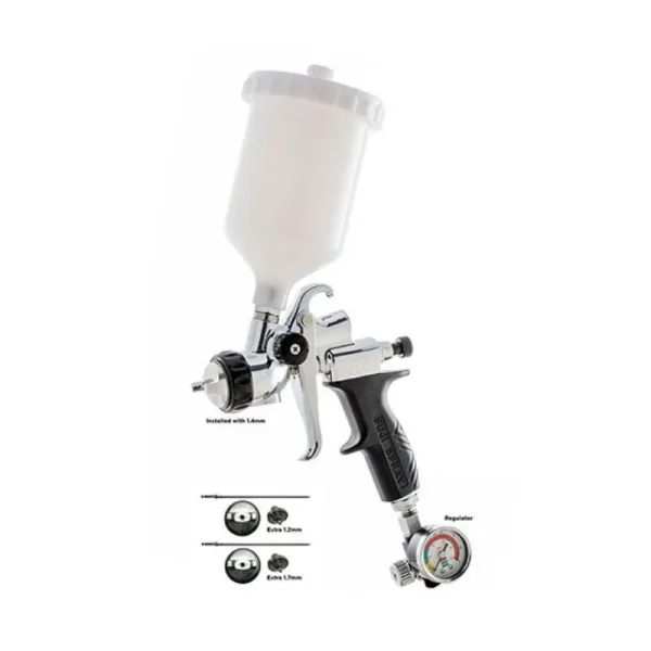 Fuji Spray LX-20 Gravity – 1.4mm – 600cc Nylon Cup + Kit [Extra 1.2mm, 1.7mm] 6265G-LX-C-14K