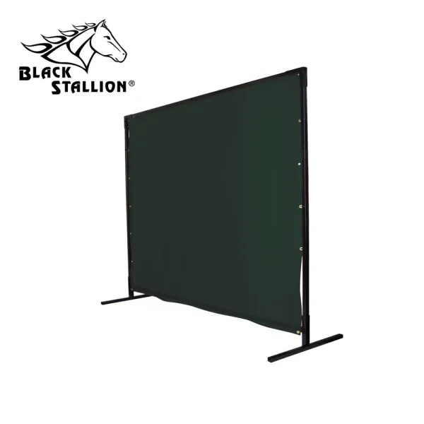 Revco 6X10VSQF1-SH8 14 mil. 6′ x 10′ Shade 8 Heavy-Duty QuickFrame™ Welding Screen & Frame (1 Set)