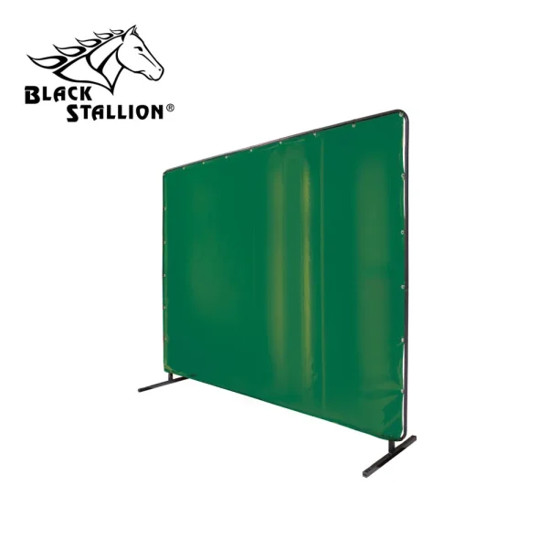 Revco 6X6VF1-GRN 14 mil. 6′ x 6′ Green Standard QuickFrame™ Welding Screen & Frame (1 Set)