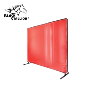 Black Stallion 64-5186 Saf-Vu 14 mil. Translucent Vinyl & Standard QuickFrame Welding Frame Set, ORANGE, 6′ X 6′