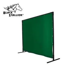 Revco 6X6VSQF1-GRN 14 mil. 6′ x 6′ Green Heavy-Duty QuickFrame™ Welding Screen & Frame (1 Set)