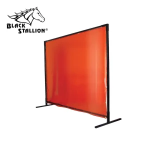 Black Stallion 64-5188 Saf-Vu 14 mil. Translucent Vinyl & Standard QuickFrame Welding Frame Set, ORANGE, 6′ X 8′