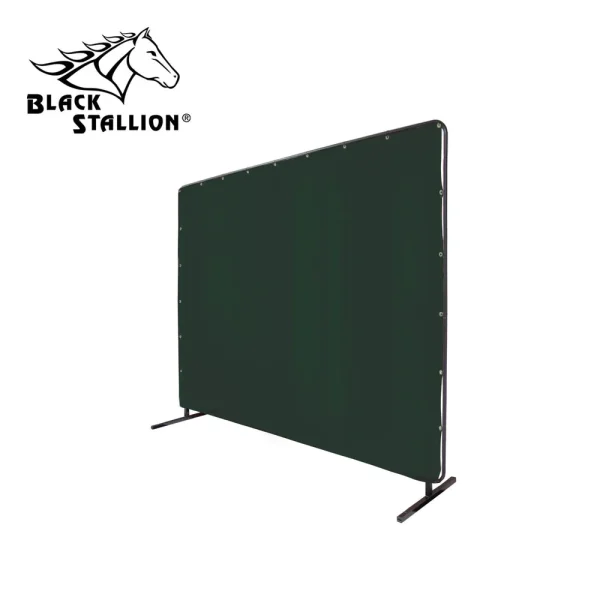 Revco 6X8VF1-SH8 14 mil. 6′ x 8′ Shade 8 Standard QuickFrame™ Welding Screen & Frame (1 Set)