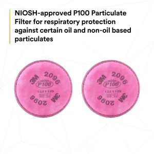 3M™ Particulate Filter 2096, P100, with Nuisance Level Acid Gas Relief 2 PER PACK