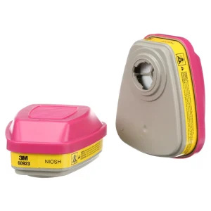 3M™ Organic Vapor/Acid Gas Cartridge/Filter 60923, P100, 2 per Pack