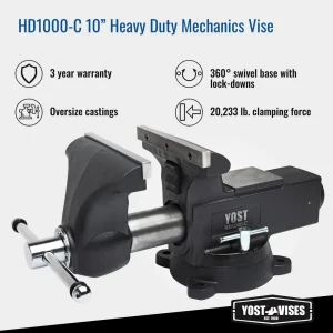 Yost HD1000-C 10 Inch Heavy Duty Mechanics Vise