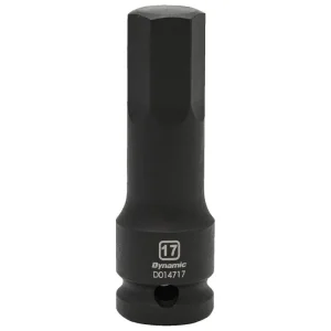 Dynamic Tools 1/2in. Drive Metric Hex Head 17mm Bit Impact Socket D014717