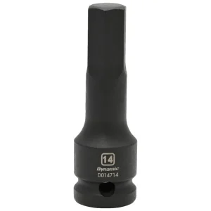 Dynamic Tools 1/2in. Drive Metric Hex Head 14mm Bit Impact Socket D014714
