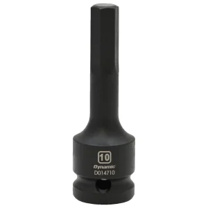 Dynamic Tools 1/2in. Drive Metric Hex Head 10mm Bit Impact Socket D014710