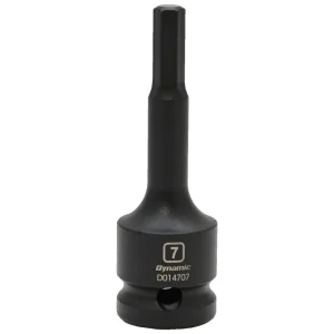 Dynamic Tools 1/2in. Drive Metric Hex Head 7mm Bit Impact Socket D014707