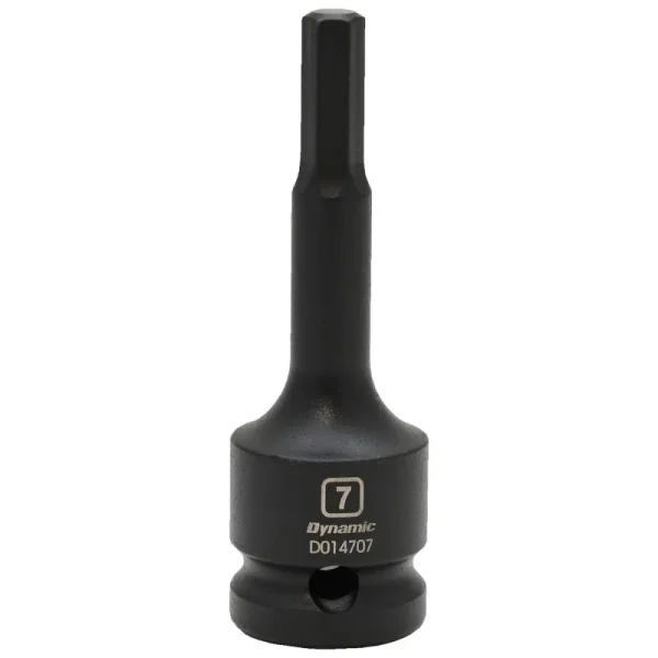Dynamic Tools 1/2in. Drive Metric Hex Head 7mm Bit Impact Socket D014707