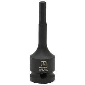 Dynamic Tools 1/2in. Drive Metric Hex Head 6mm Bit Impact Socket D014706