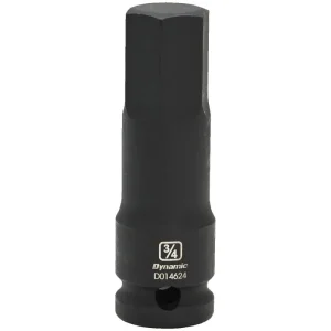 Dynamic Tools 1/2in. Drive SAE Hex Head 3/4in. Bit Impact Socket D014624
