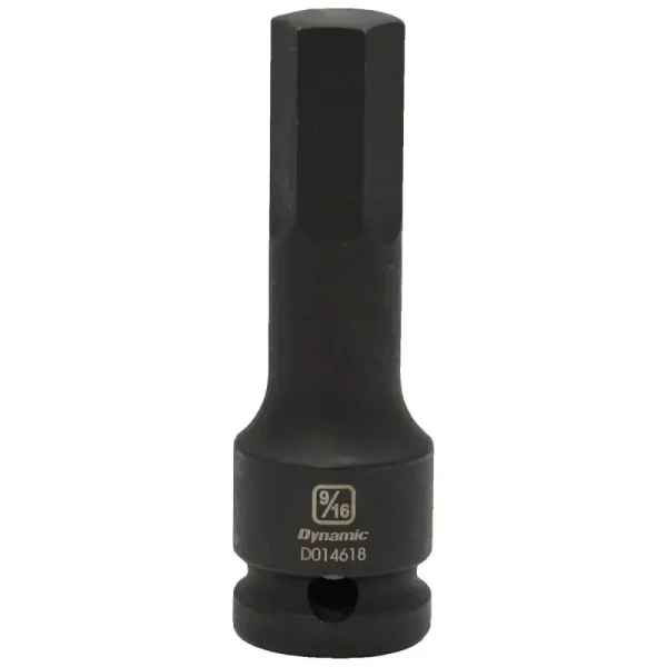 Dynamic Tools 1/2in. Drive SAE Hex Head 9/16in. Bit Impact Socket D014618