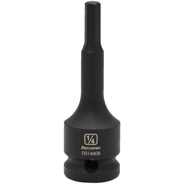 Dynamic Tools 1/2in. Drive SAE Hex Head 1/4in. Bit Impact Socket D014608