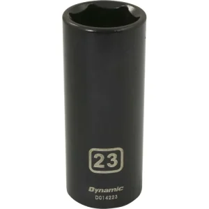Dynamic Tools 1/2in. Drive 6 Point Metric 23mm Deep Length Impact Socket D014223