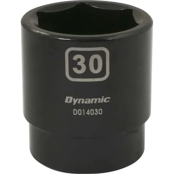 Dynamic Tools 1/2in. Drive 6 Point Metric 30mm Standard Length Impact Socket D014030