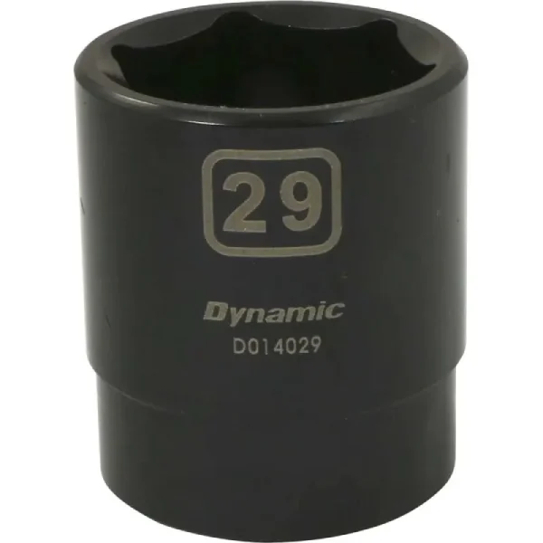 Dynamic Tools 1/2in. Drive 6 Point Metric 29mm Standard Length Impact Socket D014029