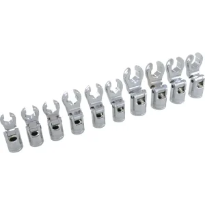 Dynamic Tools 3/8in. Drive 10 Piece Metric Flare Nut Socket Set 10mm -19mm D010028