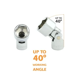Dynamic Tools 3/8in. Drive 7 Piece 6 Point SAE Universal Joint Socket Set 3/8in. – 3/4in. D010026