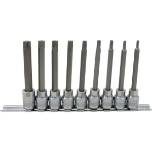Dynamic Tools 3/8in. Drive 9 Piece Long Torx Socket Set T15 – T55 D010019