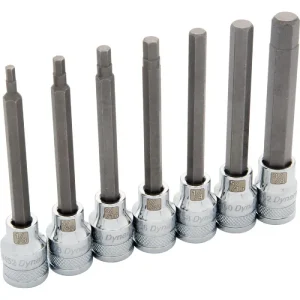 Dynamic Tools 3/8in. Drive 7 Piece SAE Long Hex Socket Set 1/8in. – 3/8in. D010015