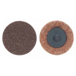 Standard Abrasives™ Quick Change Aluminum Oxide 2 Ply Disc, 592506, 80, TR, Brown, 3 in, Die Q300V, 50/BOX