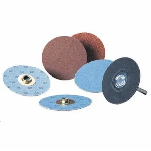 Standard Abrasives™ Quick Change Aluminum Oxide 2 Ply Disc, 592506, 80, TR, Brown, 3 in, Die Q300V, 50/BOX