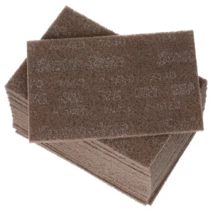 Scotch-Brite™ Heavy Duty Hand Pad 7440, HP-HP, A/O Medium, Tan, 6 in x 9 in, 20 per Box