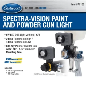 Eastwood Spectra-Vision Paint and Powder Gun Light