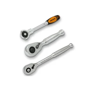 Dynamic Tools 3 Piece 3/8in Drive Easy Access Ratchet Set Bundle D106004