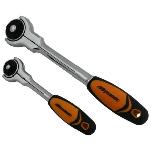 Dynamic Tools 2 Piece Swivel Head Ratchet Set, 1/4in & 3/8 Drive D106002