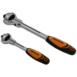 Dynamic Tools 2 Piece Swivel Head Ratchet Set, 1/4in & 3/8 Drive D106002