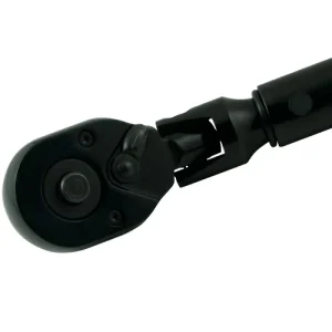 Dynamic Tools 3/8in Drive Flex Head Torque Wrench, 10-80 Ft/lbs., 32 Teeth D086201