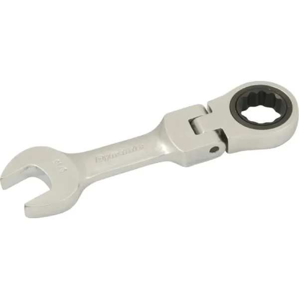 Dynamic Tools 9/16in Stubby Flex Head Ratcheting Wrench D076218