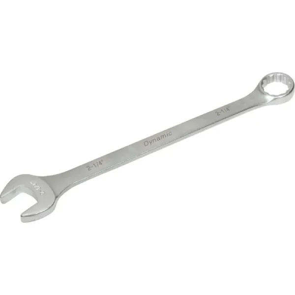 Dynamic Tools 2-1/4in 12 Point Combination Wrench, Contractor Series, Satin Finish D074364