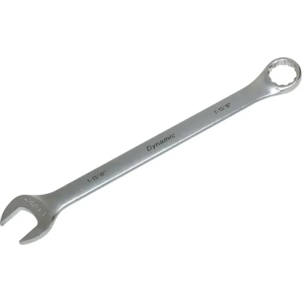 Dynamic Tools 1-13/16in 12 Point Combination Wrench, Contractor Series, Satin Finish D074356