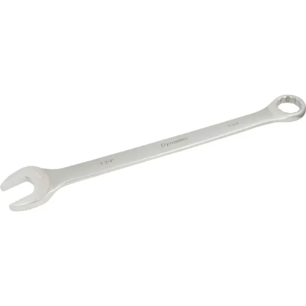 Dynamic Tools 1-3/4in 12 Point Combination Wrench, Contractor Series, Satin Finish D074354