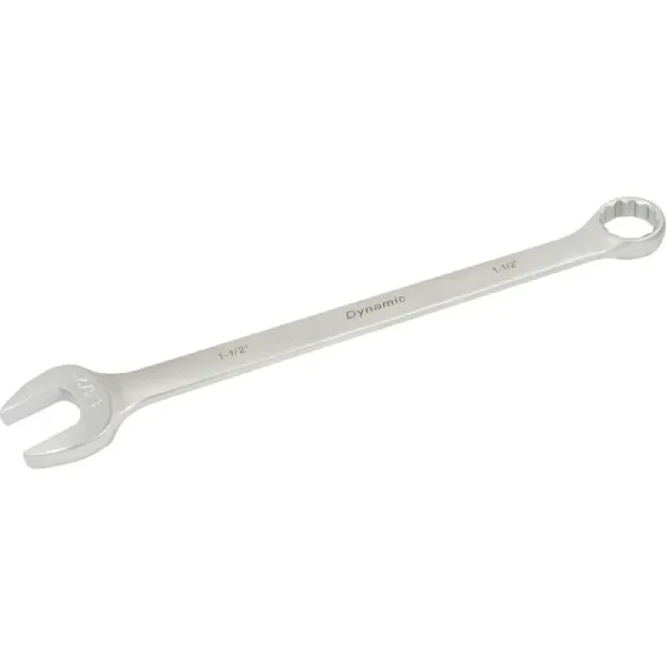 Dynamic Tools 1-1/2in 12 Point Combination Wrench, Contractor Series, Satin Finish D074348