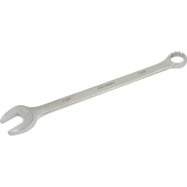 Dynamic Tools 1-3/8in 12 Point Combination Wrench, Contractor Series, Satin Finish D074344