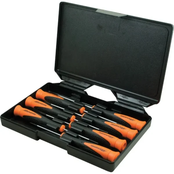 Dynamic Tools 7 Piece Precision Screwdriver Set, Slotted & Phillips D062509