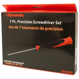 Dynamic Tools 7 Piece Precision Screwdriver Set, Slotted & Phillips D062509