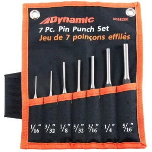 Dynamic Tools 7 Piece Pin Punch Set, 1/16in – 5/16in D058200