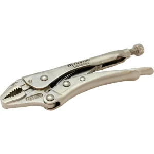 Dynamic Tools 5in Locking Pliers, Curved Jaws With Wire Cutter D055301