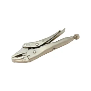 Dynamic Tools 5in Locking Pliers, Curved Jaws With Wire Cutter D055301