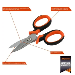 Dynamic Tools 6in Multi-Purpose Electrician’s Scissors D046100