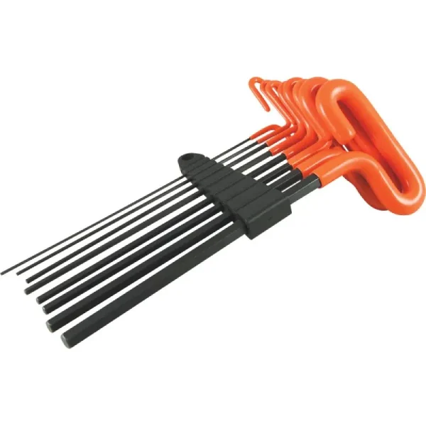 Dynamic Tools 8 Piece 9in Long Loop Handle, SAE Hex Key Set, 5/64in – 3/8in D043420