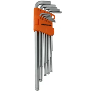 Dynamic Tools 13 Piece SAE Extra Long Hex Key Set, .05in – 3/8in D043211